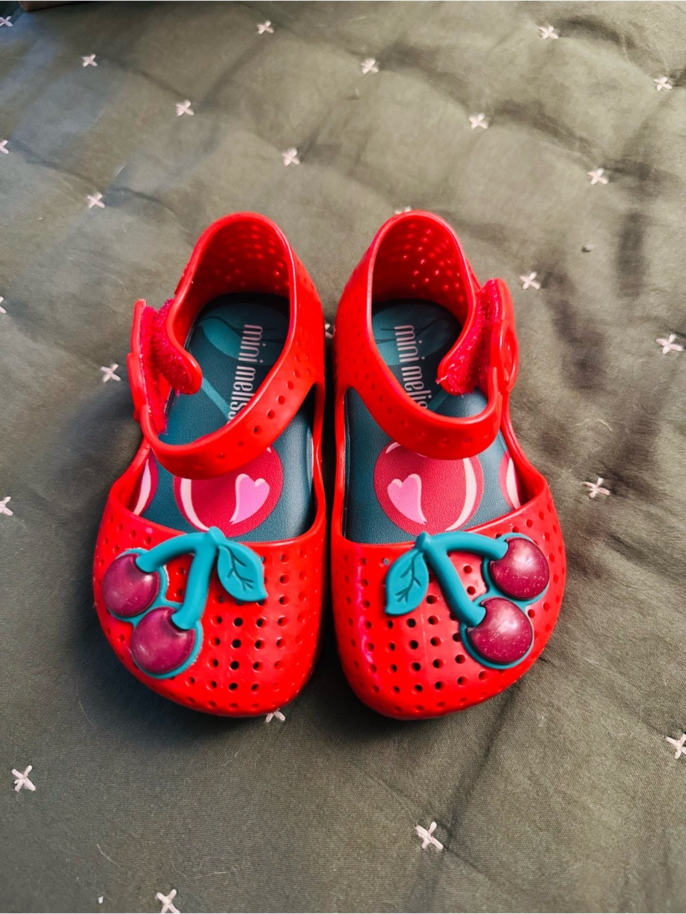 Mini Melissa Red Cherry Mary Jane FURADINHA POP